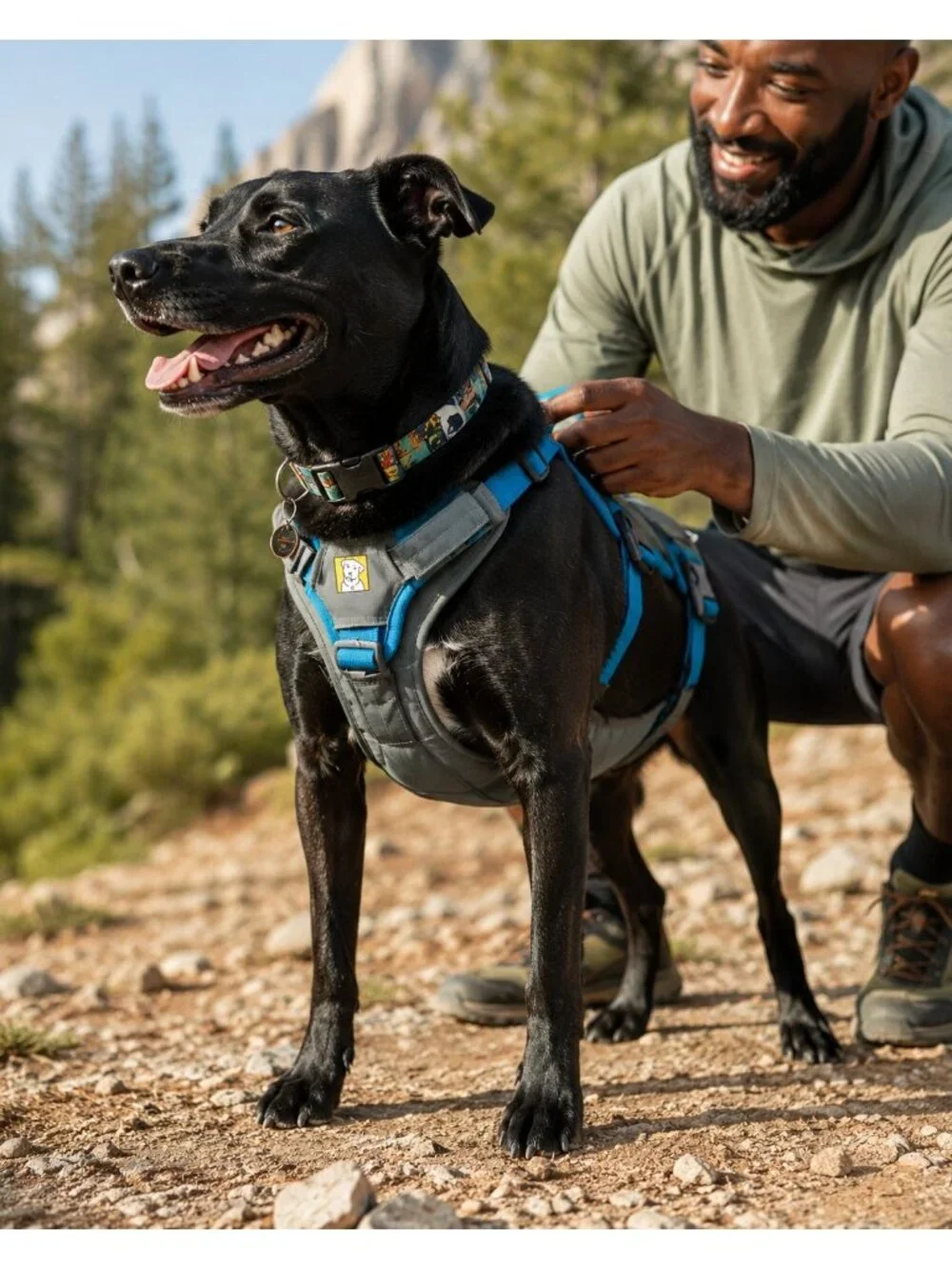 Ruffwear Brush Guard Chest Protector & Lifting Support Add-On Twilight Gray L/XL
